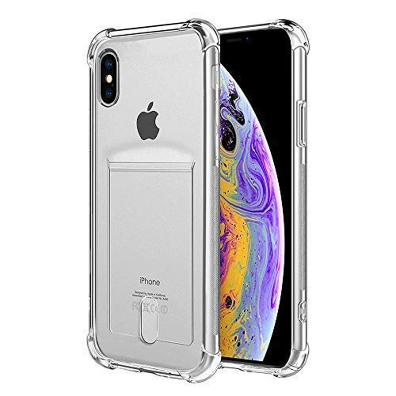 Роскошный противоударный прозрачный силиконовый чехол для iPhone 11 Pro X XS Max XR 8 7 6 6S 12 S