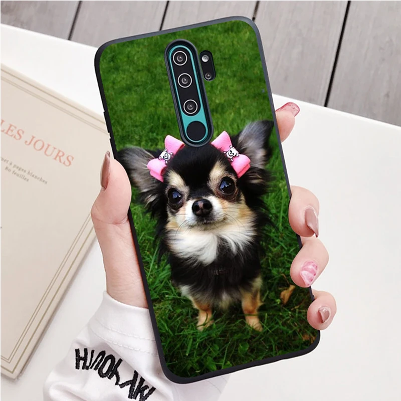 Chó Chihuahua Silicone Ốp Lưng Điện Thoại Redmi Note 8 7 Pro S 8T Cho Redmi 9 7A Bao xiaomi leather case cover Cases For Xiaomi