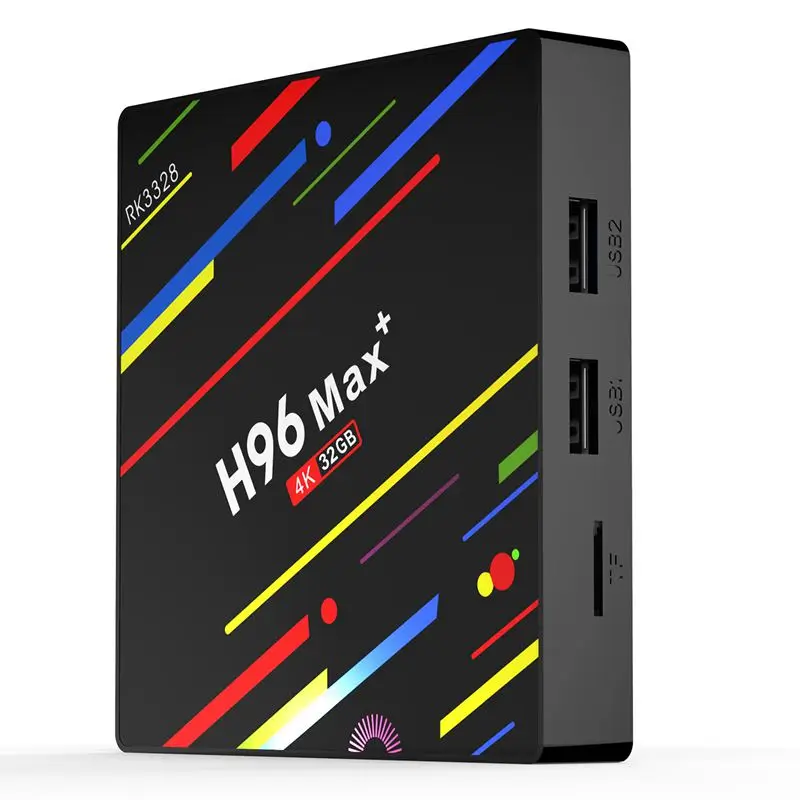 Рекламная акция-H96 Max Plus Android 8,1 ТВ-приставка 4 Гб ОЗУ ТВ-приставка Rk3328 четырехъядерный 2,4G/5G Wifi 4K смарт-медиаплеер H96 Pro Max