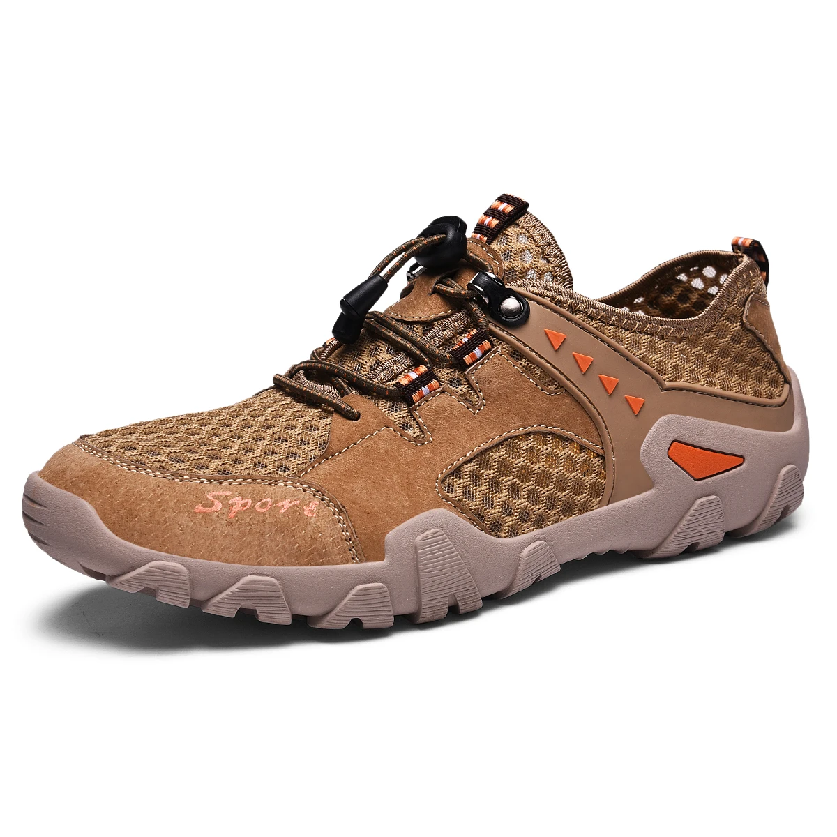 

YOUQIJIA Men Summer Amphibious Fashion Young Trend Lace-Up Non-Slip Hard-Wearing Outdoor Mesh shoes