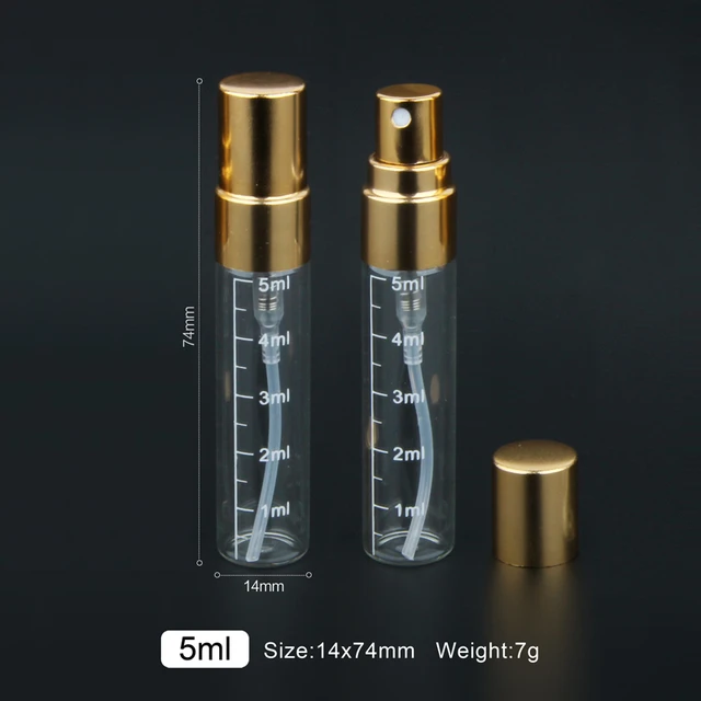 3ml 5ml 10ml Refillable Perfume Spray Bottle Aluminum Spray Atomizer  Portable Travel Cosmetic Container Perfume Bottle