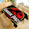 Custom Jurassic Park Table Cloth Holiday Party Waterproof Oxford Fabric Rectangular Tablecloth Home Party Tablecloth 1