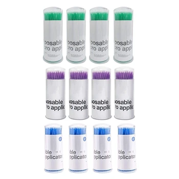 

400Pcs Disposable Mini Applicator Brushes Great for Eyelashes Extensions//Oral/Makeup