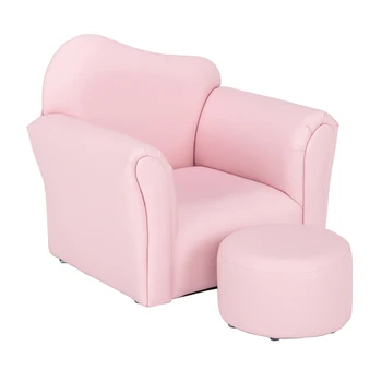 

Children Single Sofa Bent Back Pink Children's Sofa for Living Room