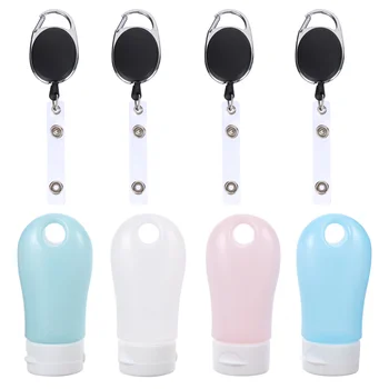 

8pcs Useful Practical Portable Creative Silicone Bottles Travel Bottles Empty Bottles