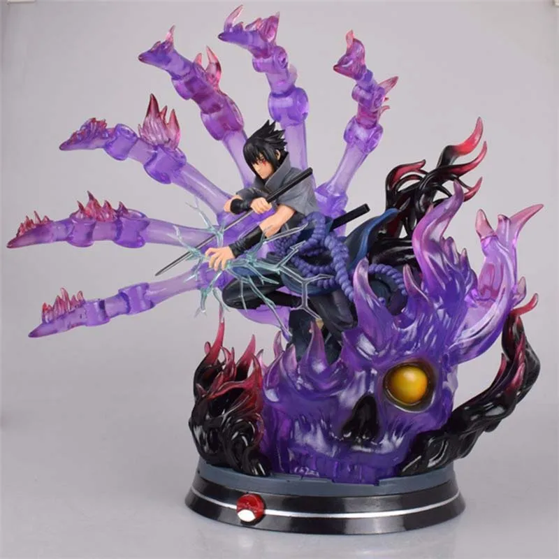Аниме Наруто GK Саске Susanoo может светильник боевые сцены ПВХ окрашенная Статуя Фигурка Коллекция Модель hot kidsToys