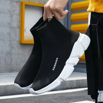 

Fashion Sock Sneakers Women Men Comfortable Socks Shoes Men's Sport Ankle Boots Man Woman Light Trainers Shoes Running Shoes New