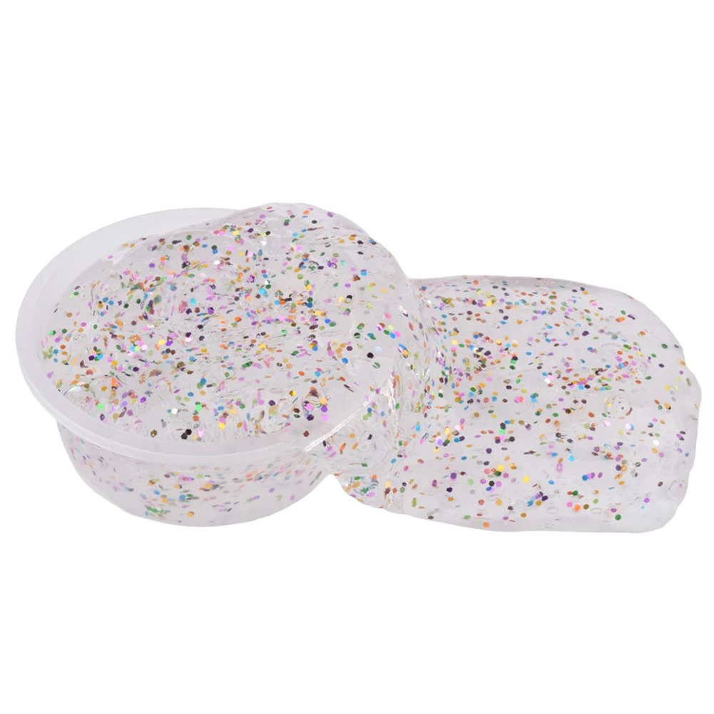 Блестки Squishies прозрачный кристалл слайм глина наполнитель прозрачный слайм коробка игрушки для детей пушистая шпатлевка Пластилин сжать детские игрушки
