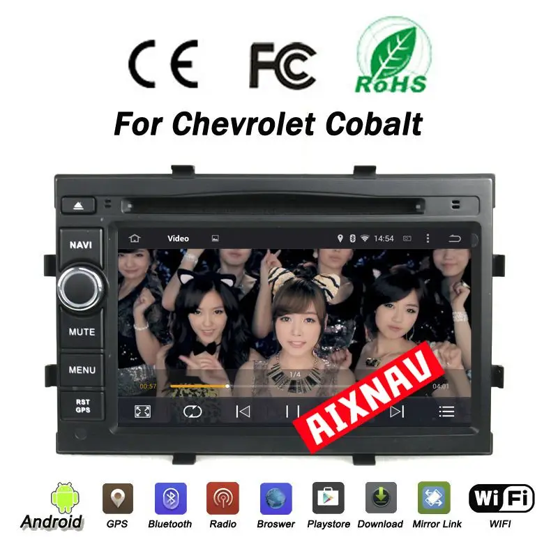 Автомобильный радиоприемник Автомобильный мультимедийный плеер Android 7,1 Для Chevrolet cobalt навигация gps 4 ядра 2G 16G авто радио parktronic 2 Din FM AM