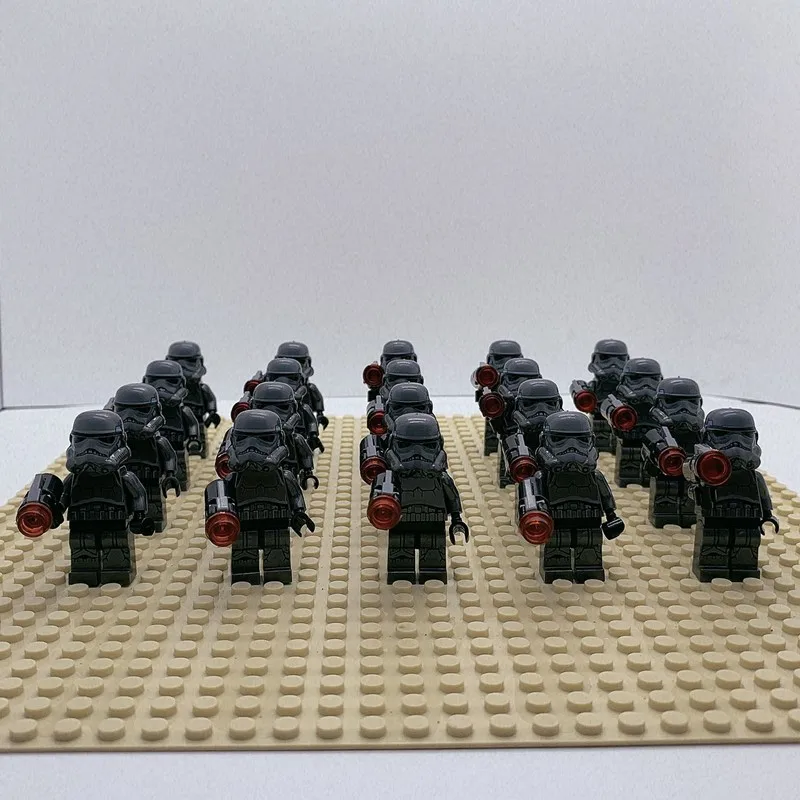 100 шт./лот Звездные войны на заказ черный шторм Клон Trooper Shadow Trooper Расширенная Вселенная sw166 строительные блоки игрушки детские подарки - Цвет: shadow 100pcs