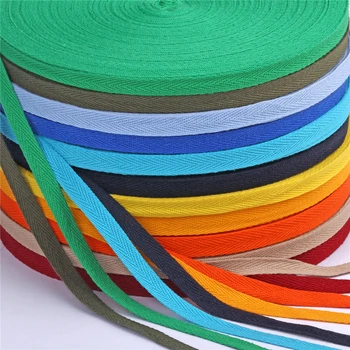 

wholesale 45meters/roll 10mm chevron cotton ribbon webbing herring bonebinding tape lace trimming for packing accessory DIY