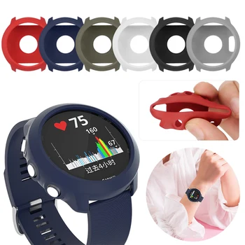 

For Garmin Forerunner 645 / 645 Music Soft TPU Cover Smart watch Replacement Protection Cases Wristband Accessories Shockproof