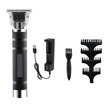 

Cutting Digital Hair Trimmer Rechargeable Electric Hair Clipper barbershop Cordless 0mm t-blade baldheaded outliner men