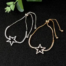 Хрустальные Звезды Хан издание браслет может быть скорректирован нарисовать большой маленький от производителя