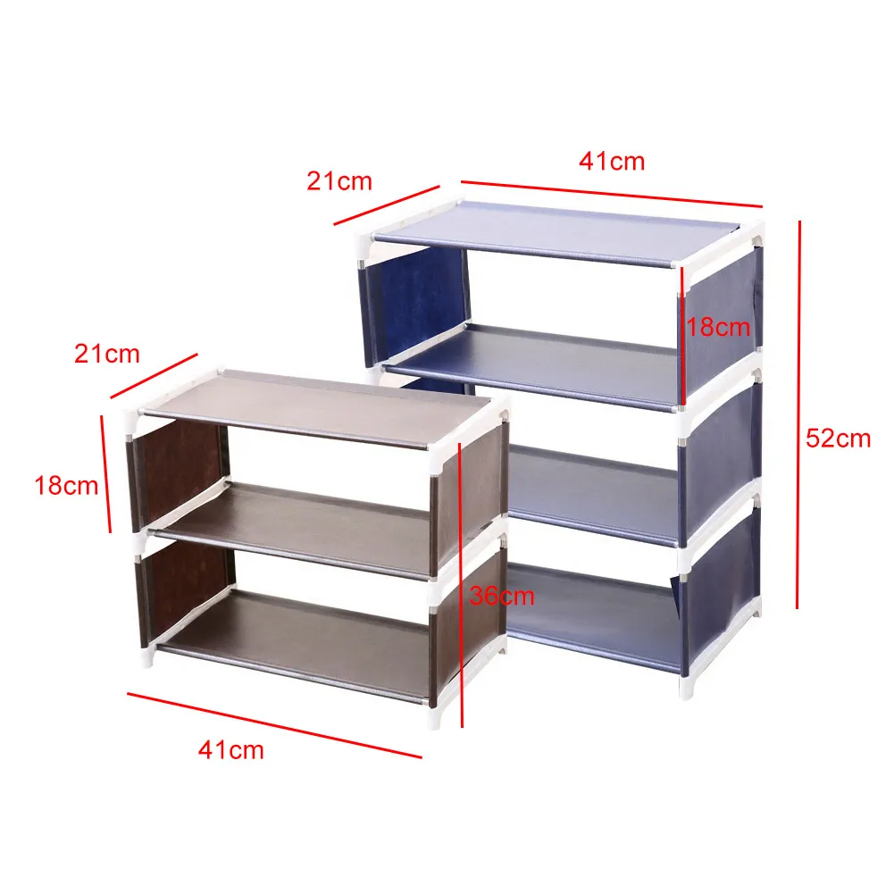 Storage Shelves Hanger Shoe Rack Multi Layers Easy Install Modern Solid Simple Organizer Home Use Stand Durable Living Room