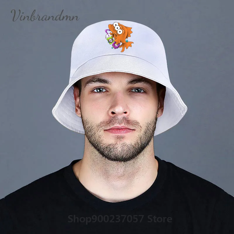 Three Eyed Simpsons Fish bucket hat 