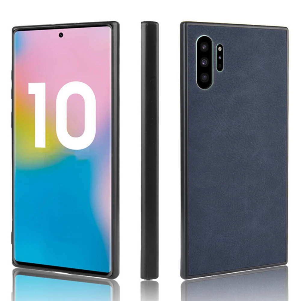 Чехол из искусственной кожи чехол для samsung Galaxy Note 10 Plus ультра тонкий мягкий