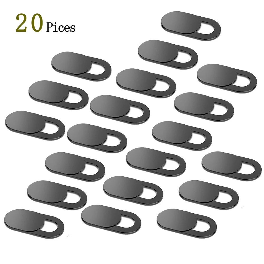 20Pcs Webcam Cover Otturatore Magnete Slider Plastica Per Iphone Laptop Camera Web Pc Tablet Smartphone Adesivo Universale Per La Privacy