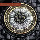 Unisex handgemachte brieftasche Krokodil leder gewebt lange zipper tasche Vintage Chinesischen stil leder vertikale brieftasche - 5