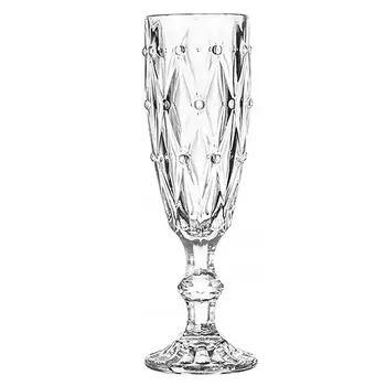 

Retro Beverage Cups Relief Stemware European Style Champagne Glass For Home Kitchen Drinkware Kitchen Tools Accessories