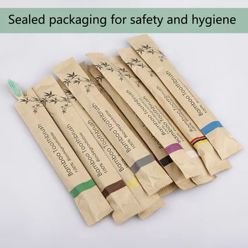 

Bamboo Toothbrush Soft Bristles Biodegradable Vegan eco-friendly Bamboo charcoal Toothbrushes Oral Care Tooth logo customize