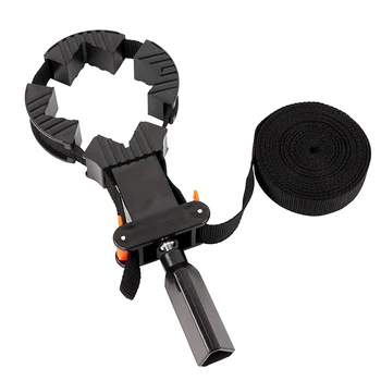 

Multifunctional Adjustable Binding Woodworking Tool Belt Band Strap Clamp with 90 Degree Angle Clips --M25