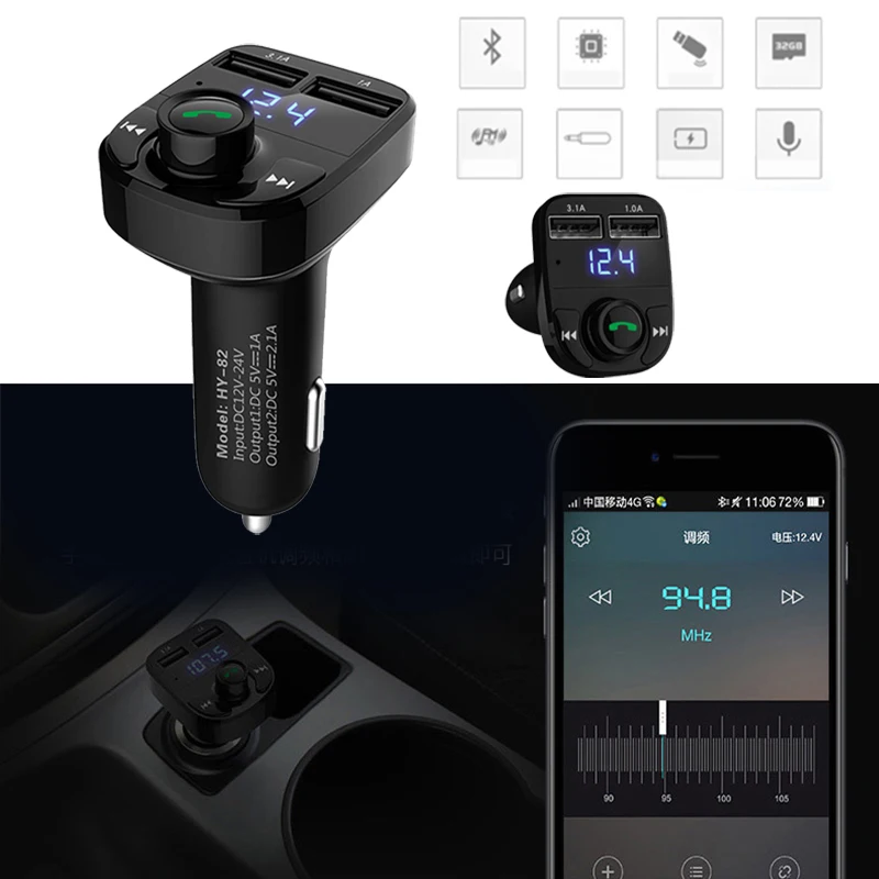 5V 4.1A автомобильный fm-передатчик Смарт стерео беспроводной Bluetooth приемник Прямая поставка