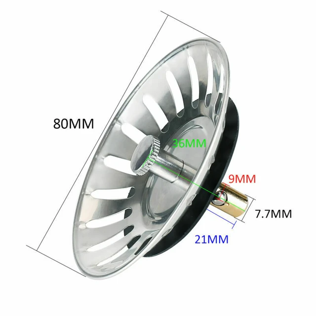 Bouchon de Filtre d'évier de cuisine en acier inoxydable, bouchon de Filtre  d'évier, robinet