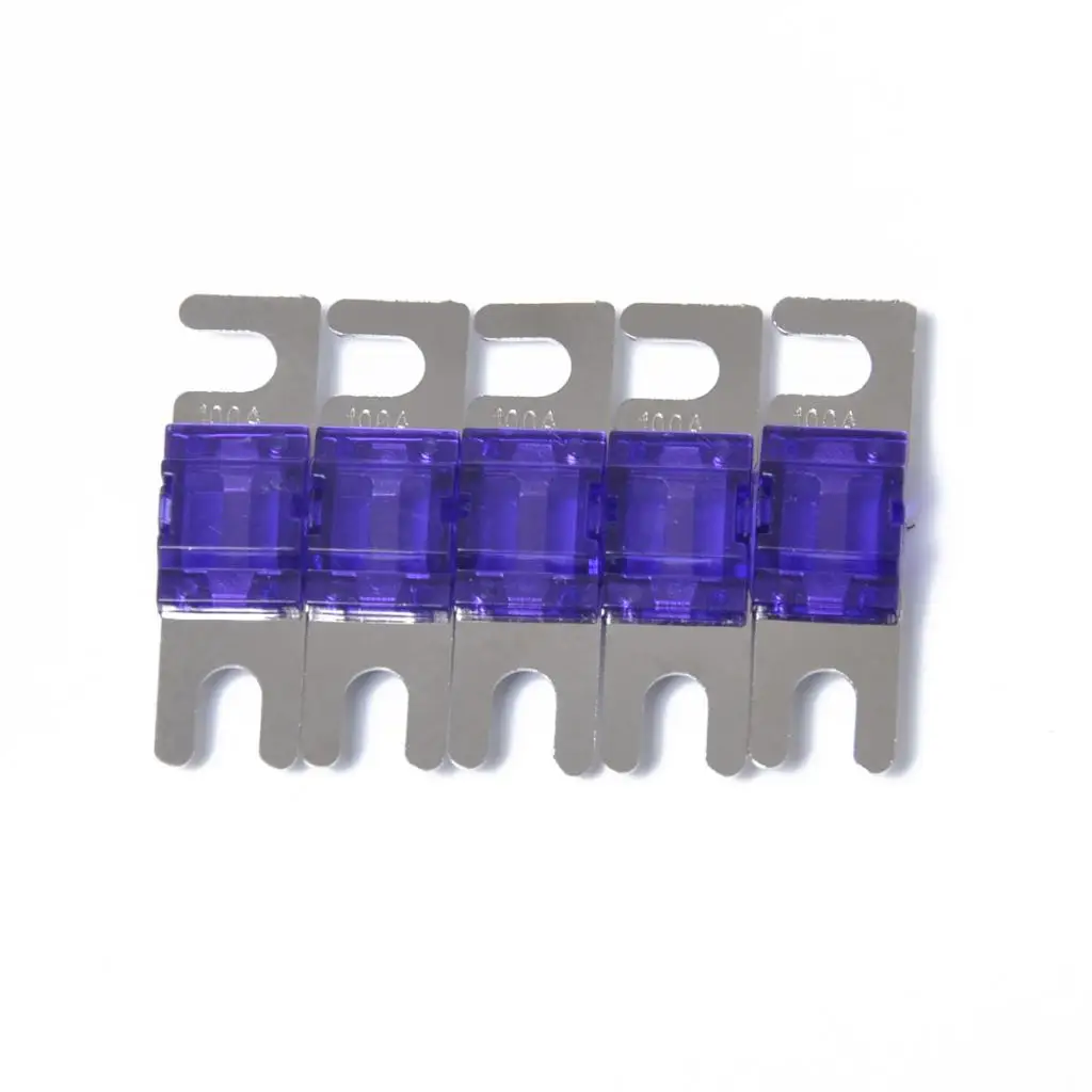 10pcs 100A+80A High Quality Nickel Plated Car Audio Mini ANL Type Blade Fuse