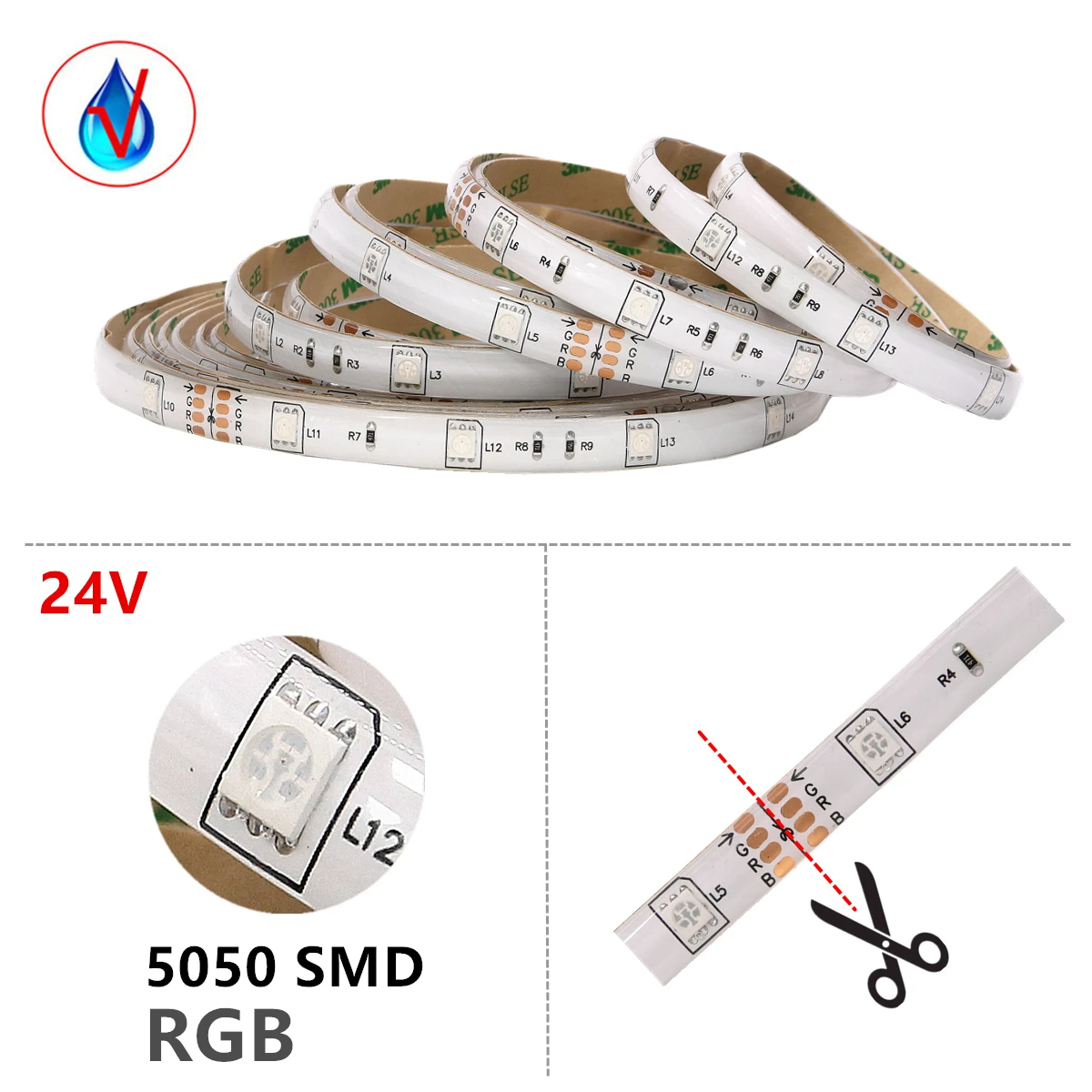  15M WiFi LED Strip Light RGB Tape Diode Neon Ribbon tira fita SMD 5050 30M Flexible Light String Wi - 4000075468375