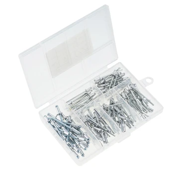 

120PCS/Box M2.4-M4 M3.0 M3.2 GB12618 Aluminium Mushroom Head Break Mandrel Blind Rivets Nail Pop Rivets For Furniture Car