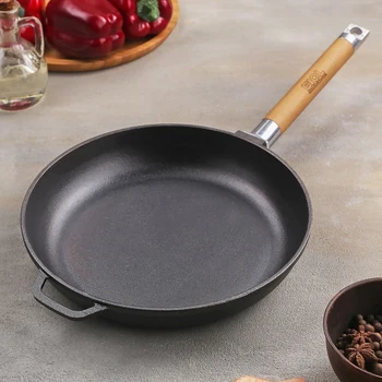 

Frying pan 24 cm with removable handle, bottom 20 cm, bottom thickness 4 mm