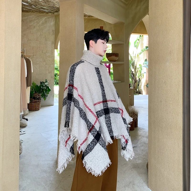 Winter New Korean Version Of The Trend Of Japanese Fashion TemperamentWild StandCollarLoose Sleeveless Shawl Casual Sweater
