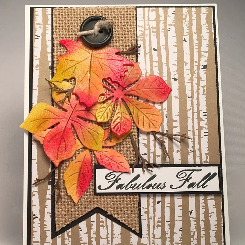 

Metal Cutting Dies Autumn Maple Leaves cut die for DIY Scrapbooking Crafts Decoration new 2019 Embossing Die Cuts