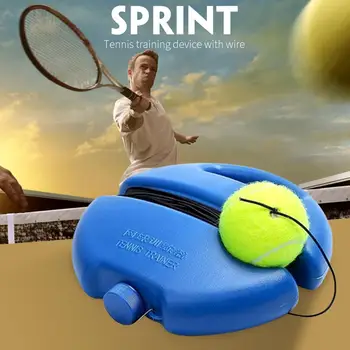 

Tennis Singles Linker Practical Durable Yellow 2 Pattern PE Athletics Sports Home Tennis Training Tool Sparring Device Movement