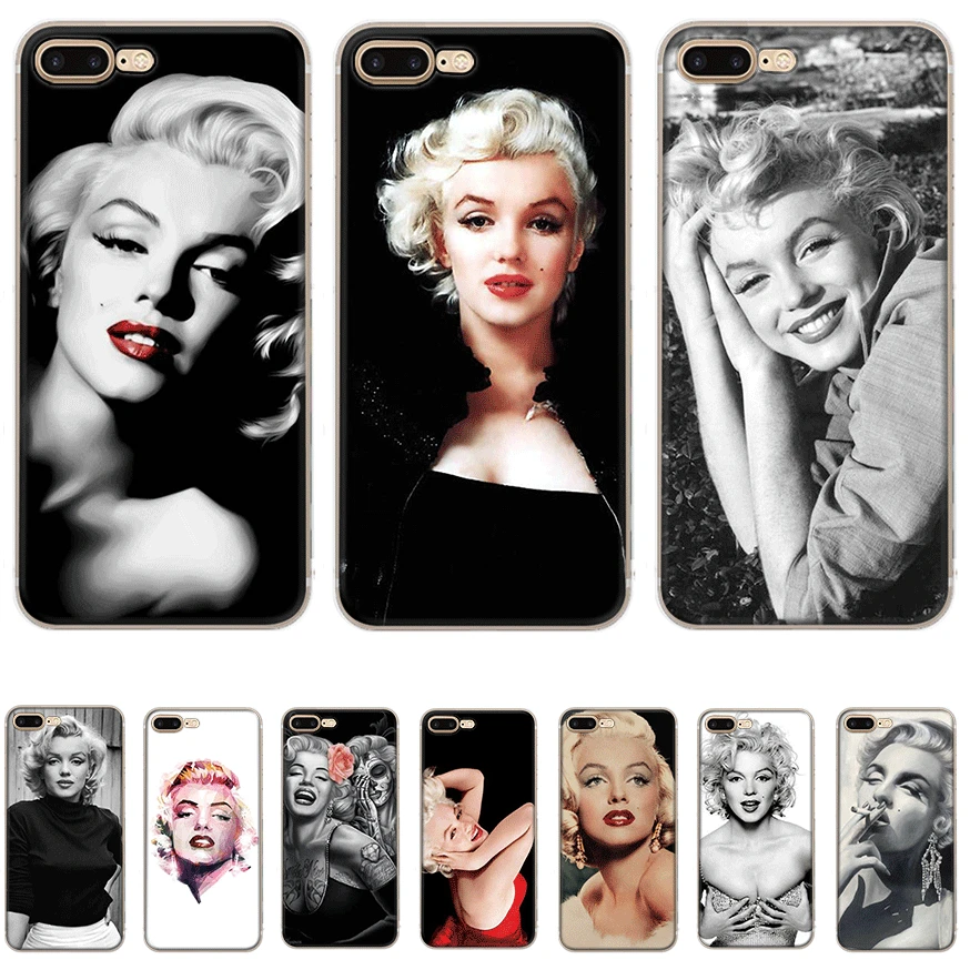 Mobile Phone Case For Xiaomi Redmi Note 4X 5 5A 6 8T 7 8 Pro Cover Black Pattern Shell Marilyn Monroe |