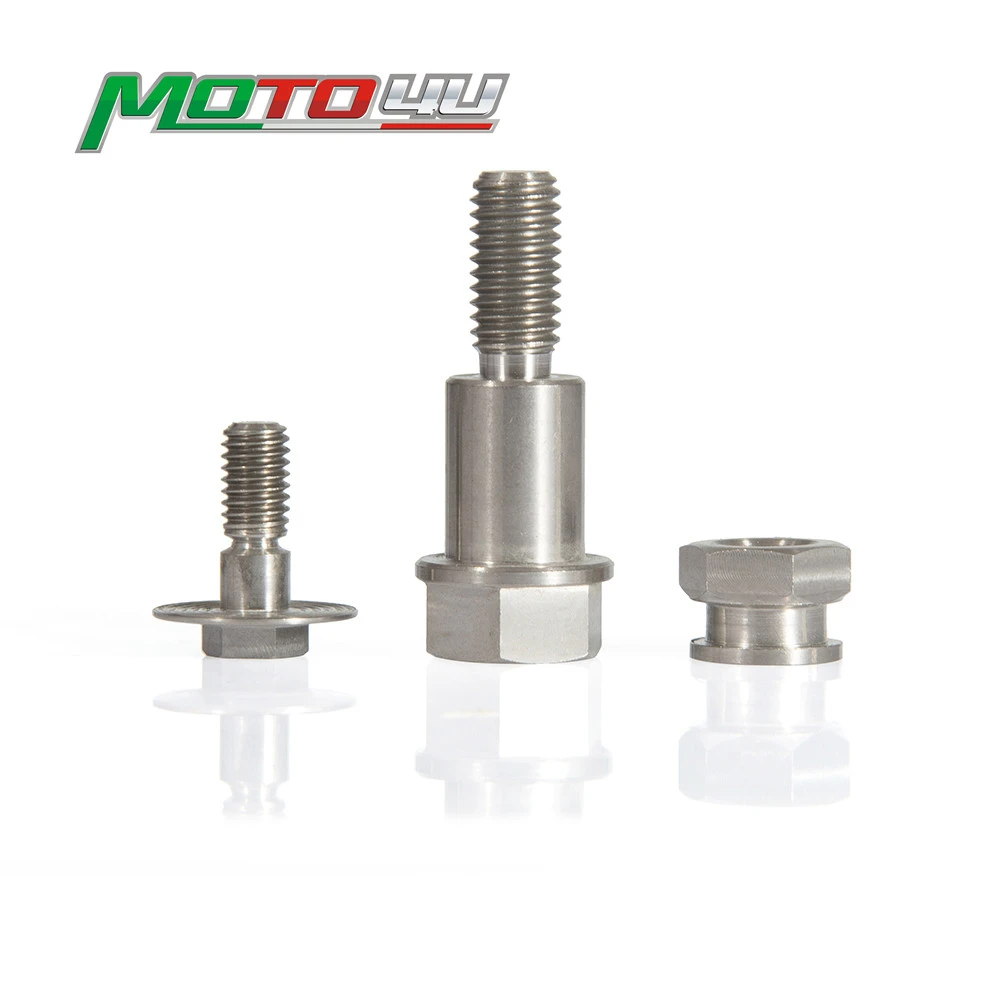 3pcs 1 set Ti/Titanium Stand & Pivot Bolts & Nut Motorcycle Accessories