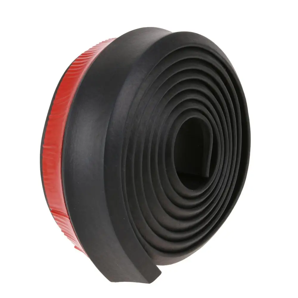 Bumper Lip Bumper Strip Bumper Lip Decoration Tirol Soft Carbon Fiber Car Rubber Bumper Strip Outside Bumper Front Lip 60/65mm Width 2.5m length