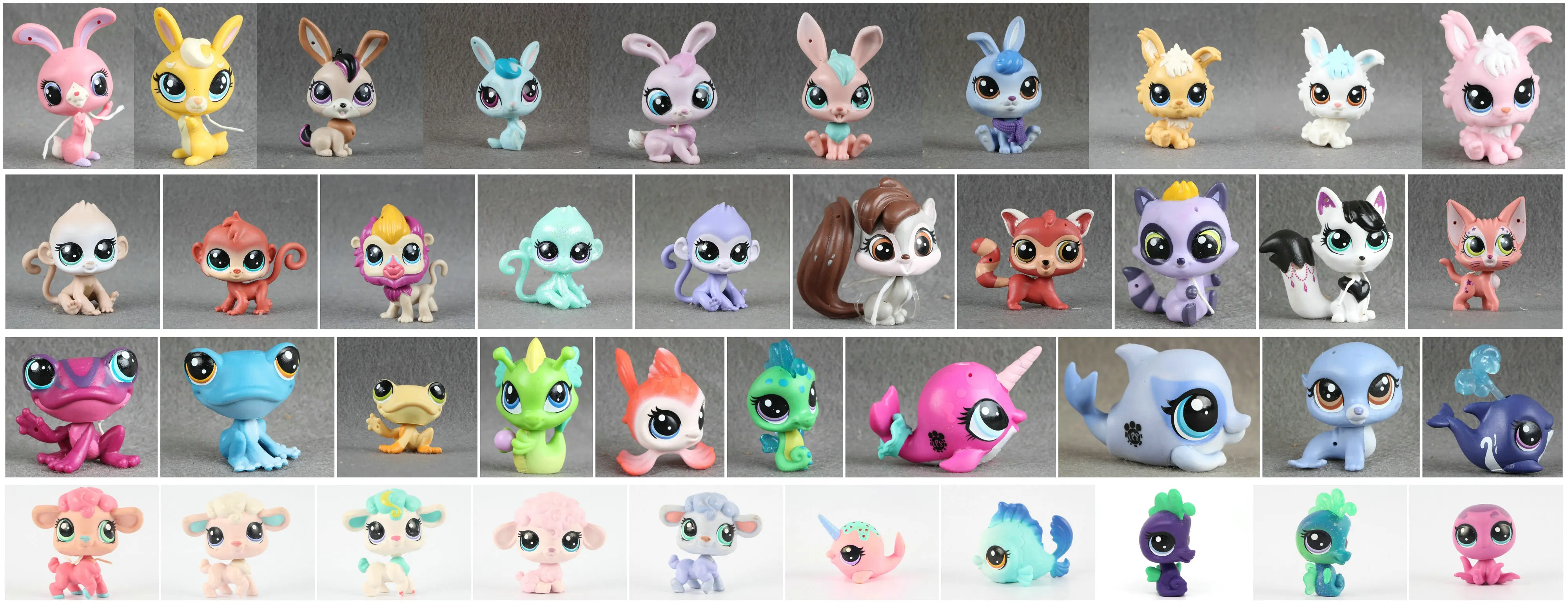 1pcs Original PETs shop Rabbit Forg Sheep Monkey animal 5cm tall Child Loose Cute Toys | Игрушки и хобби