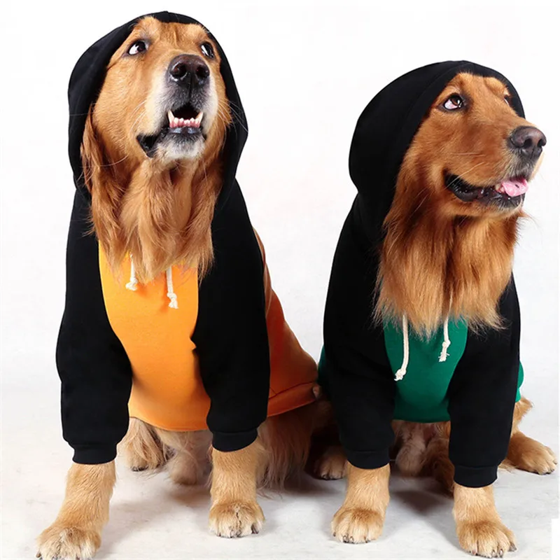 

Large Dog Hoodie Coat Jacket Outfit Big Dog Clothes Winter Golden Retriever Husky Labrador Samoyed Pet Clothing Garment Costume