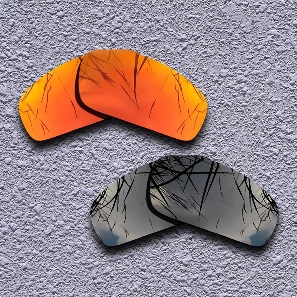 Fire Red-Black 2 Pairs Polarized Replacement Lenses for Oakley Monster Pup Sunglasses- Multiple Choices - Цвет линз: Fire Red-Black
