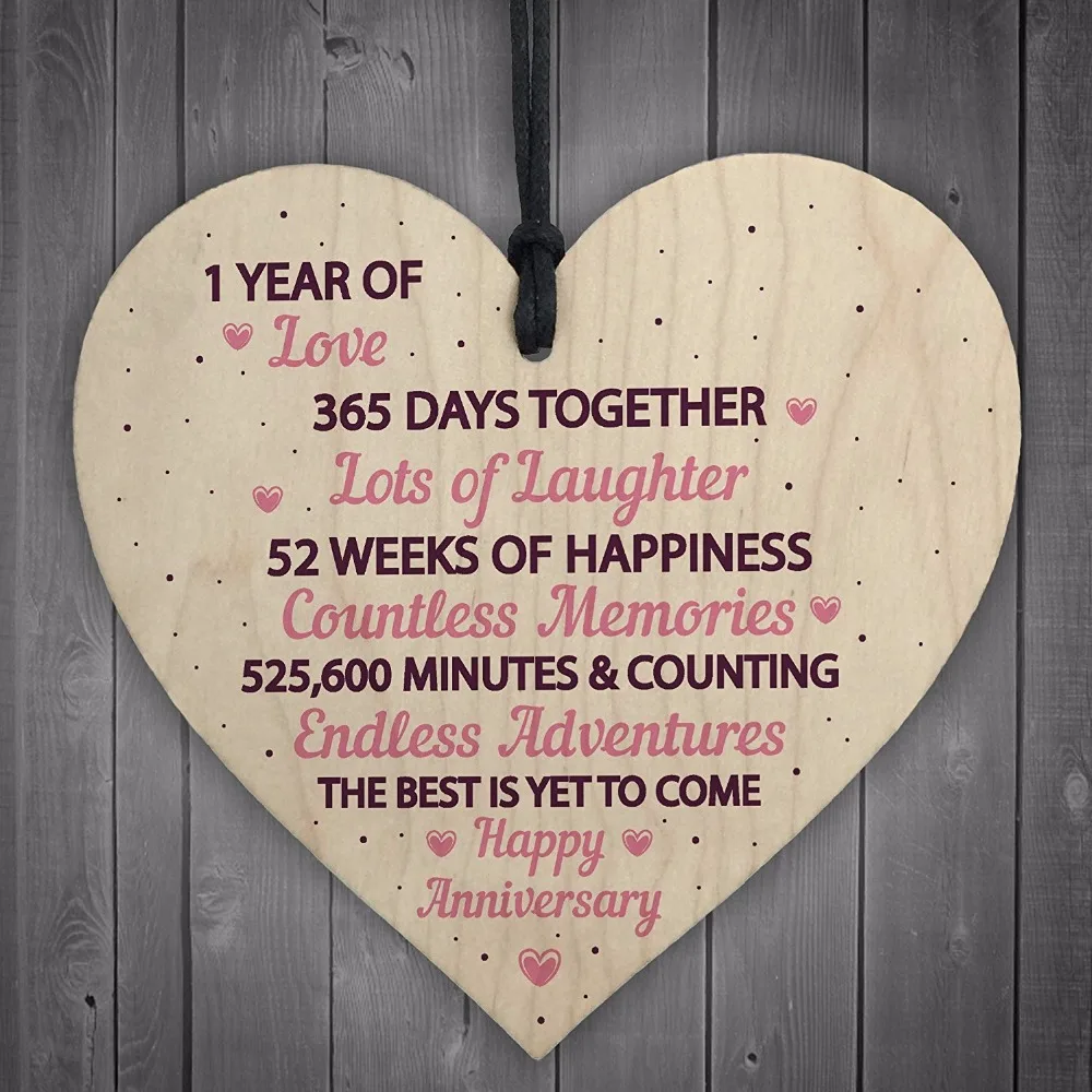 5-Meijiafei-Sign-for-Wife-1st-Wedding-Anniversary-Wooden-Heart-First-Wedding-Anniversary-Signs-for-Women