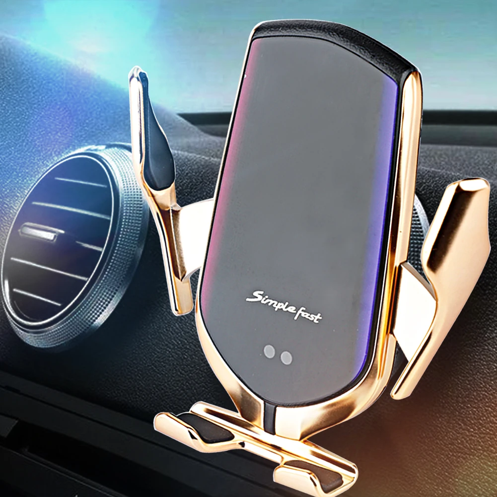 R2 беспроводное автомобильное зарядное устройство инфракрасный автомобильный зажим Крепление для зарядки Qi быстрое USB C зарядное устройство для samsung S10 S9 Note9 Iphone XS XR