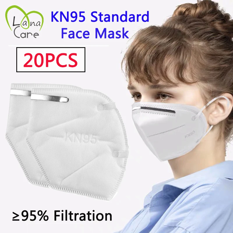 

20PCS KN95 MaskProof-dust KN95 Mask Safety Protective Mask Masks Dropshipping Fast Delivery