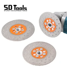 

M14/M10 Brazed Diamond Double Sided Coated Grinding Disc Saw Blade For Marble Concrete Ceramic Tile Angle Grinder Cutting Wheel