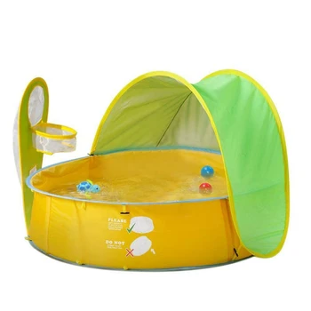 

Portable Children'S Beach Pool Tent Uv Protection Awning Racket Game Tent