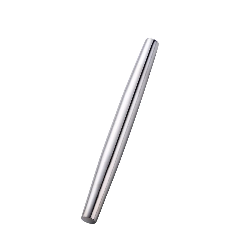 Silver-1pc 1 шт., Скалка из нержавеющей стали, кухонная утварь, ролик для теста, Для Выпечки Пиццы, лапши, печенья, пельменей, для изготовления антипригарного выпечки, инструмент - Цвет: Silver-1pc