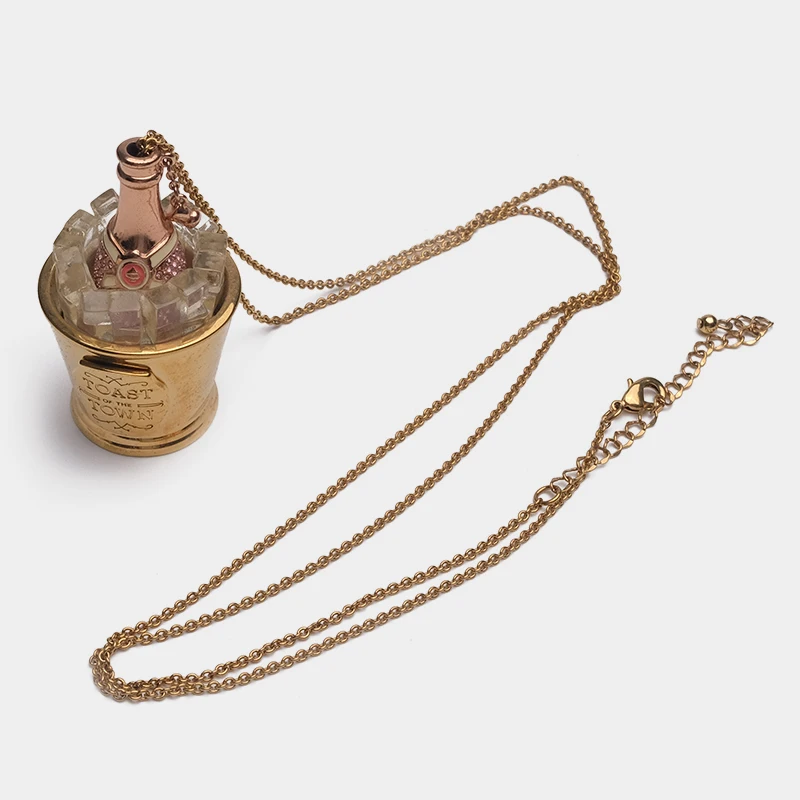 Ретро-ожерелье со съемным ведром для вина и льда