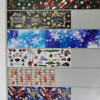

100CM/10Pcs Nail Foil Transfer Sticker Christmas Nail Art Sticker Tip Wraps 20 Sheets Christmas Nail Foil Transfer Sticker,10144