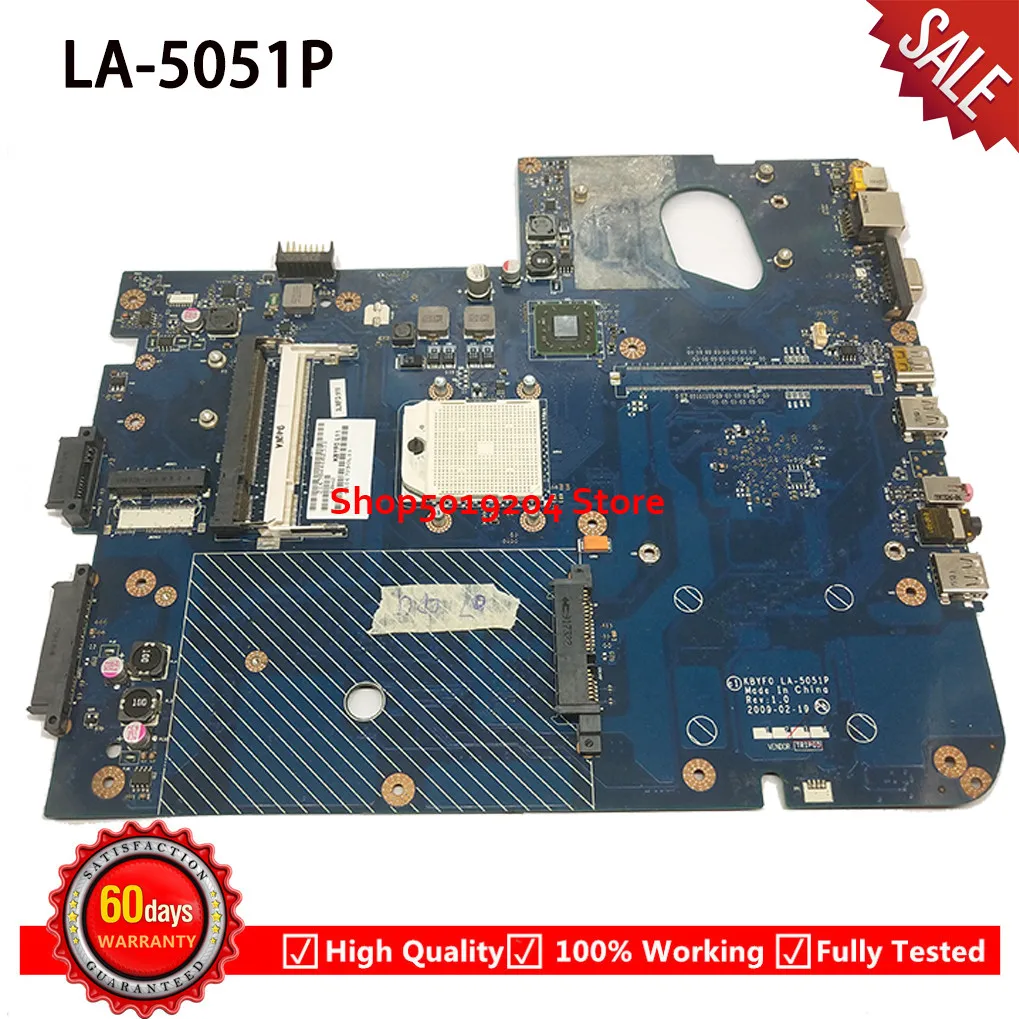 

KBYF0 LA-5051P for gateway LJ61 mainboard For Acer NV72 NV73 NV76 Laptop motherboard